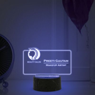 Make-Up-Artist Name Plate With Custom Name